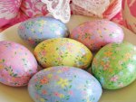 Spring Colored Easter Eggs