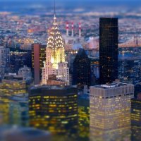 the chrysler building in nyc in focus