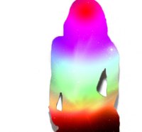 Space lady rainbow HD