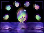 Easter Eggs In Bubbles 1600x1200