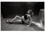 Pregnant model underwater