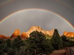 Rainbow over the mountains