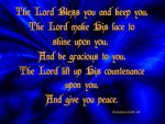 The Lord Bless You & Keep You (Blue)