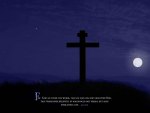 Cross and Moon Scripture John 3:16