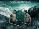Supernatural dark angel and angel