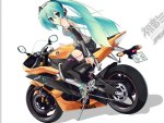 Miku on a Yamaha