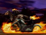 Ghost Rider on Motorycle