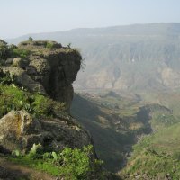 Cliff in the mountains of Ethiopia