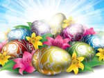 Lilies and Eggs For Easter