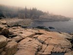 Acadia National Park Maine on a misty Morning