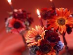 Flower Arrangement with Candle