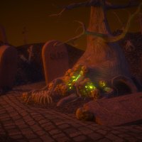 small ruined necropolis