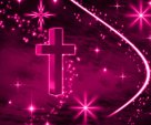 Pink Cross With Stars
