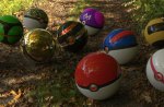Pokeballs in the woods