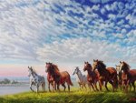 Wild Horses Painting