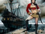 Lady pirat of the carribean
