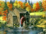 Old Mill in Fall