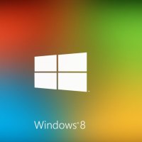 4 colour W8 logo wallpaper