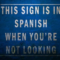 don't look at the sign