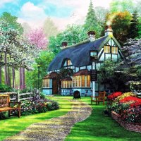 Cottage in Springtime