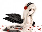 Anime girl w/black wings