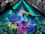 Under Water Street Art Aquarium
