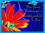 Happy weekend card