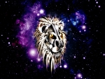 ROBOT LION IN THE STARS