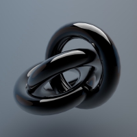 3D Shiny Abstract Rings