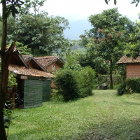 little houses in the mountain