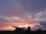 Sunrise over Sibirian Airfield 