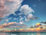 wondrous sky over azure sea