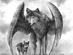 Winged art Wolves