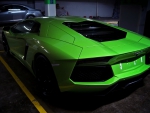 Green Lamborghini