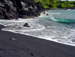 Black Sand Beach of Hawaii