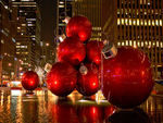 Red Christmas Tree Ornaments - New York City