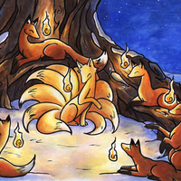 Fox fire in new year ^^