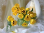 Soft yellow tulips