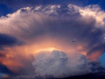 Monsterous  Lightning Storm Cloud Plume