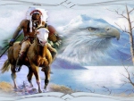 indian on horseback