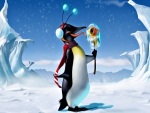 PENGUIN WITH FISHPOP