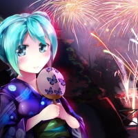 Miku in Kimono