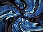 Glass - blue spin