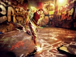 Graffiti Of Boy Dancing