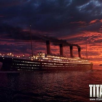 Titanic At Sunset