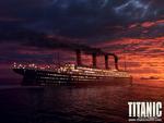 Titanic At Sunset