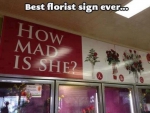 Funny Flower Shop Sign xD