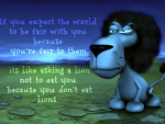 I DON'T EAT LIONS