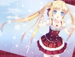 Cute Blond Holiday Girl