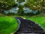 âœ«Stone Steps in a Parkâœ«